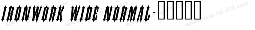 Ironwork Wide Normal字体转换